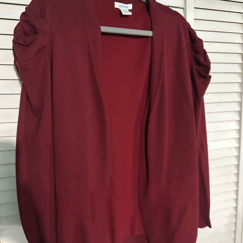 Old Navy Deep Red Open Cardigan